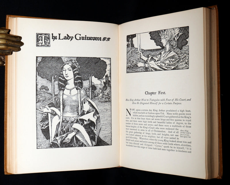 1907 Rare Book - The Story of King Arthur and His Knights illustrated by H. Pyle