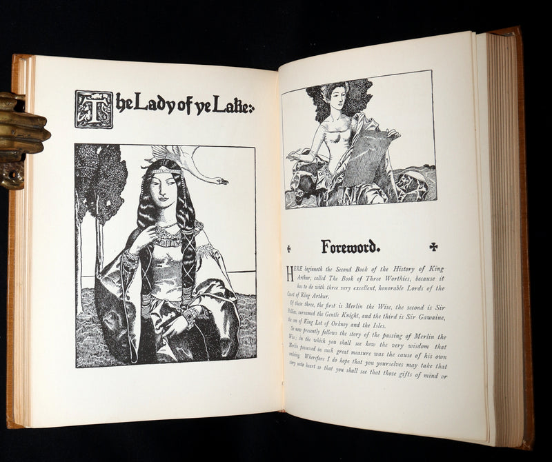 1907 Rare Book - The Story of King Arthur and His Knights illustrated by H. Pyle