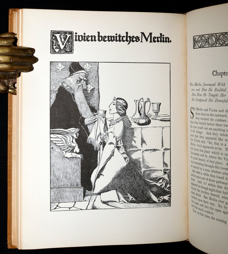 1907 Rare Book - The Story of King Arthur and His Knights illustrated by H. Pyle