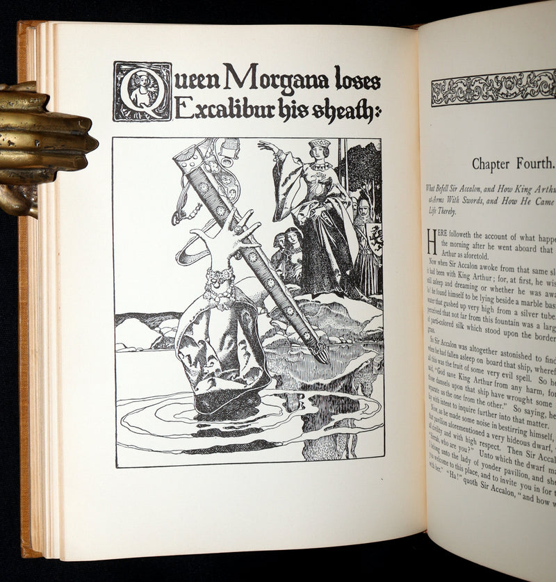 1907 Rare Book - The Story of King Arthur and His Knights illustrated by H. Pyle