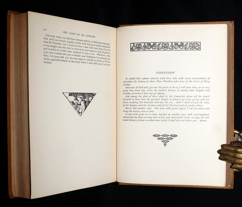 1907 Rare Book - The Story of King Arthur and His Knights illustrated by H. Pyle
