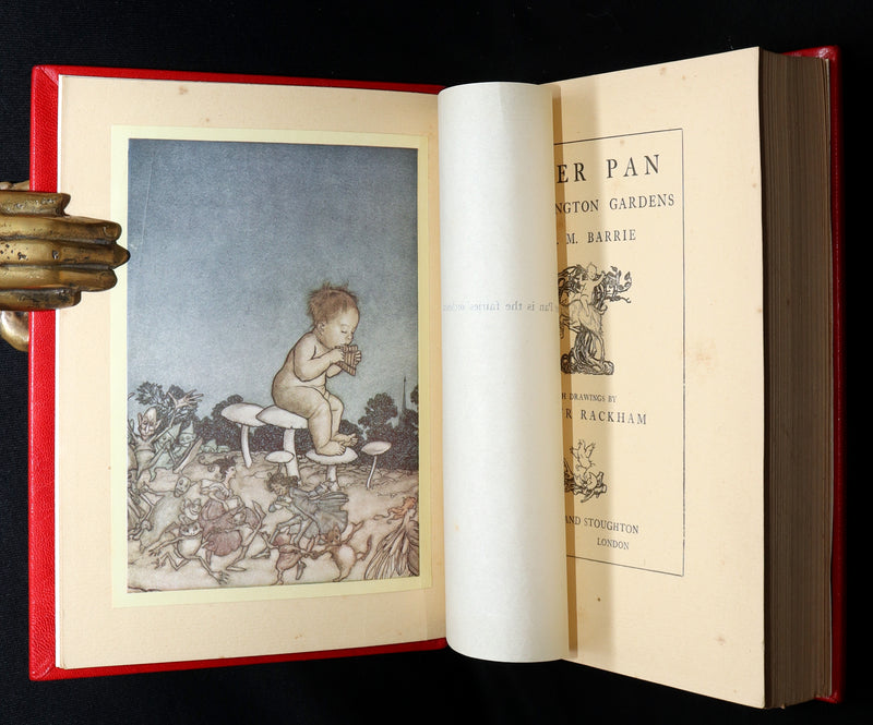 1920 Beautiful Binding - Peter Pan in Kensington Gardens Illustrated by Rackham