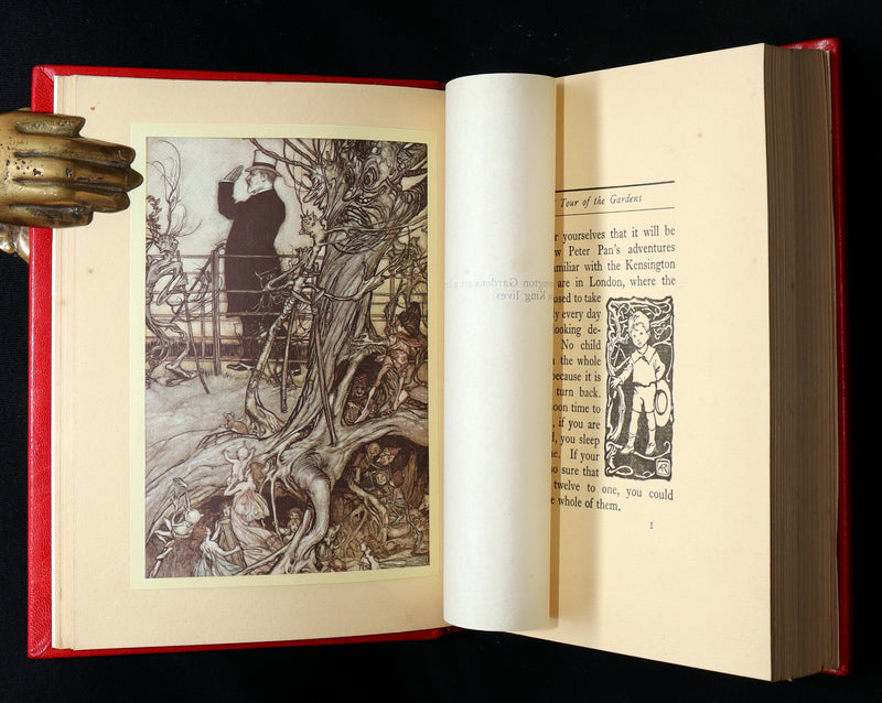 1920 Beautiful Binding - Peter Pan in Kensington Gardens Illustrated by Rackham