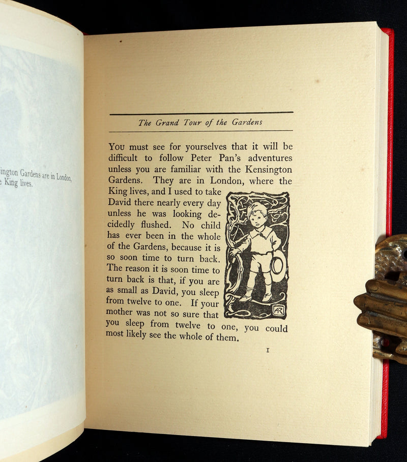 1920 Beautiful Binding - Peter Pan in Kensington Gardens Illustrated by Rackham