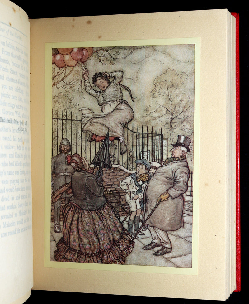 1920 Beautiful Binding - Peter Pan in Kensington Gardens Illustrated by Rackham