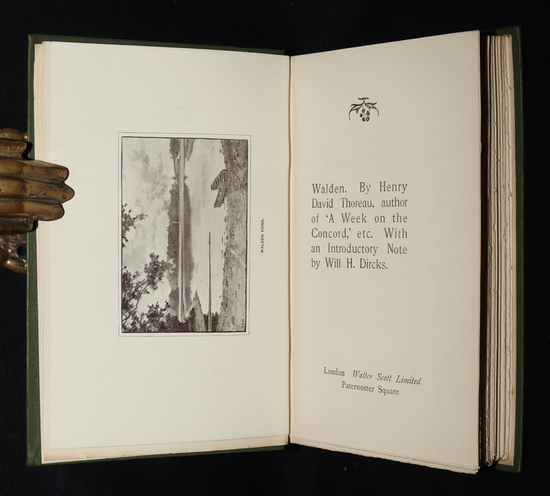 1886 Rare Victorian Book - Walden, or Life in the Woods by Henry David Thoreau