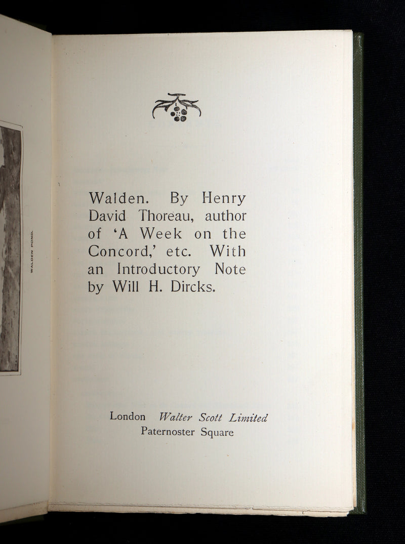 1886 Rare Victorian Book - Walden, or Life in the Woods by Henry David Thoreau