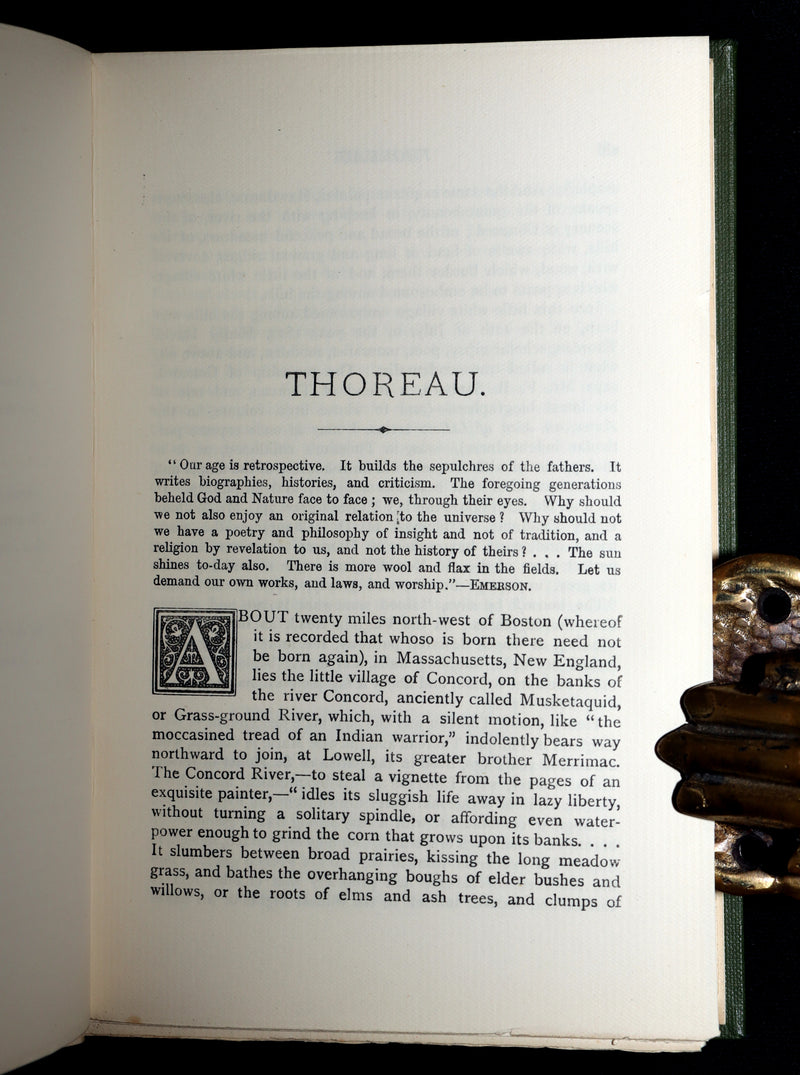 1886 Rare Victorian Book - Walden, or Life in the Woods by Henry David Thoreau