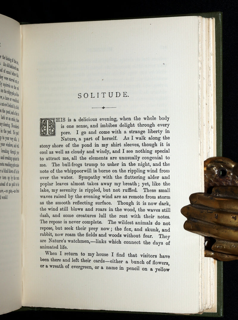 1886 Rare Victorian Book - Walden, or Life in the Woods by Henry David Thoreau