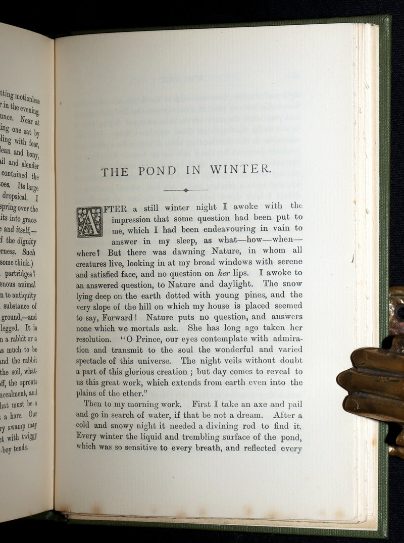 1886 Rare Victorian Book - Walden, or Life in the Woods by Henry David Thoreau