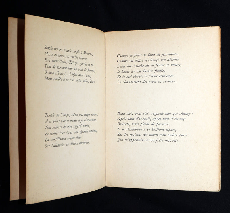 1920 Rare French Limited First Edition - Le Cimetiere Marin by Paul Valery