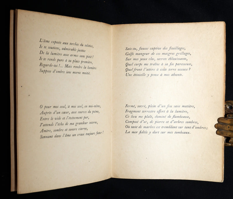 1920 Rare French Limited First Edition - Le Cimetiere Marin by Paul Valery