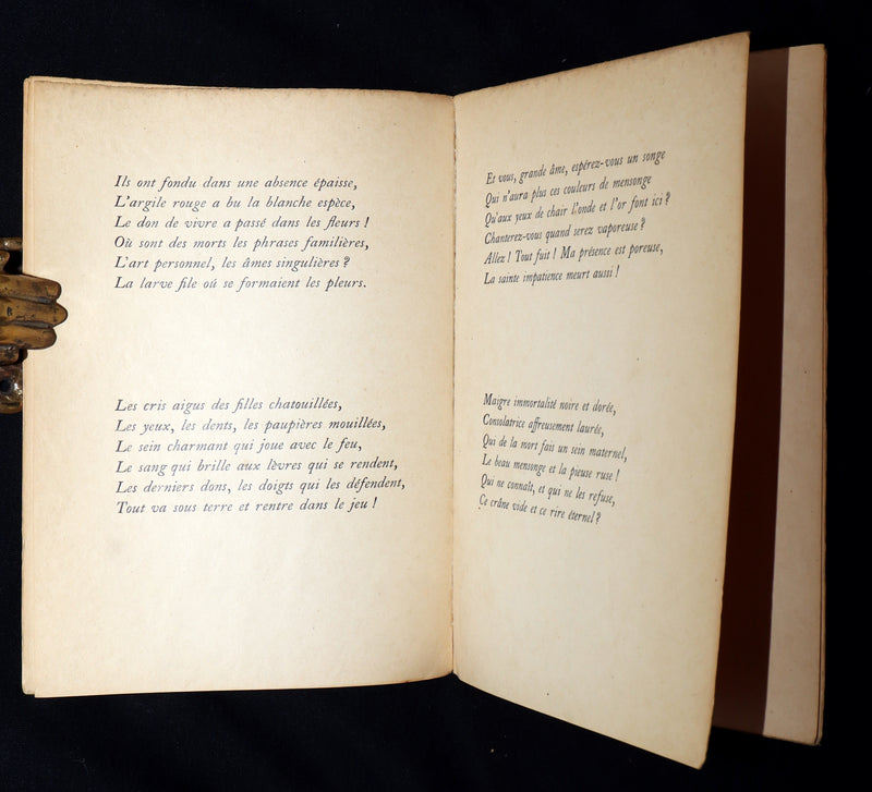 1920 Rare French Limited First Edition - Le Cimetiere Marin by Paul Valery