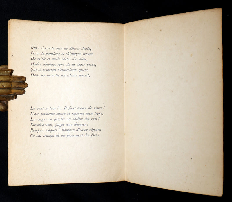 1920 Rare French Limited First Edition - Le Cimetiere Marin by Paul Valery