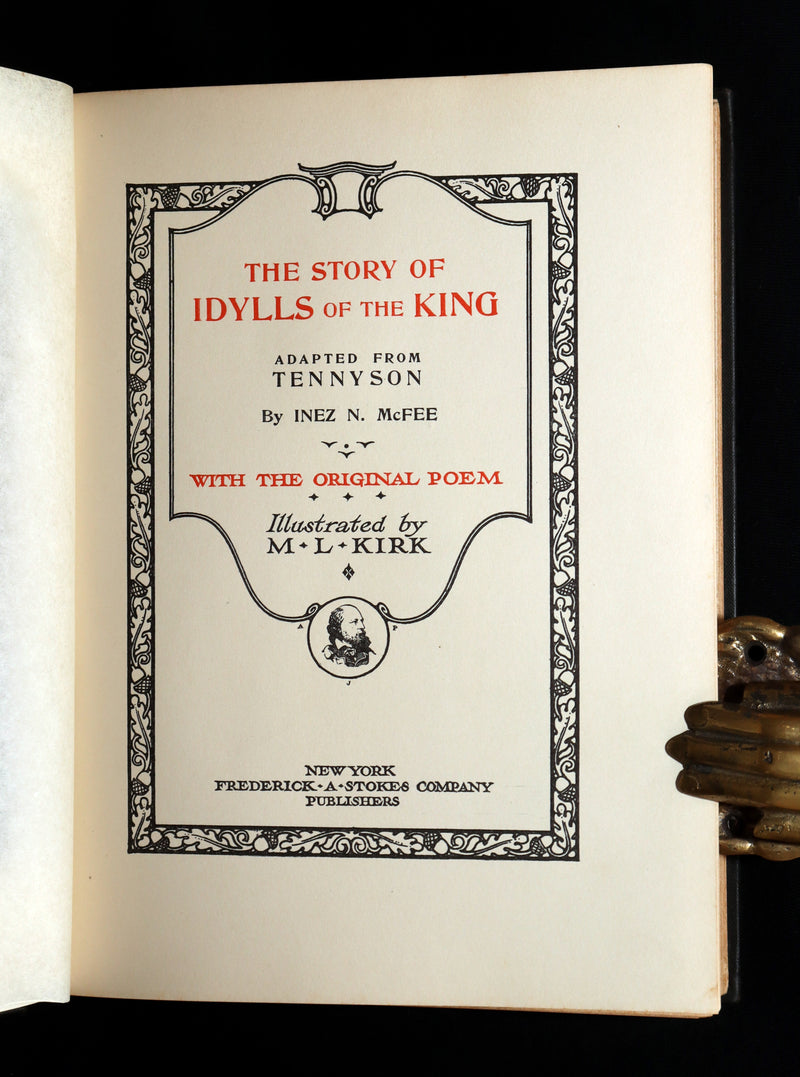 1912 First Edition by Maria L. Kirk - Legend of King Arthur, Idylls of the King