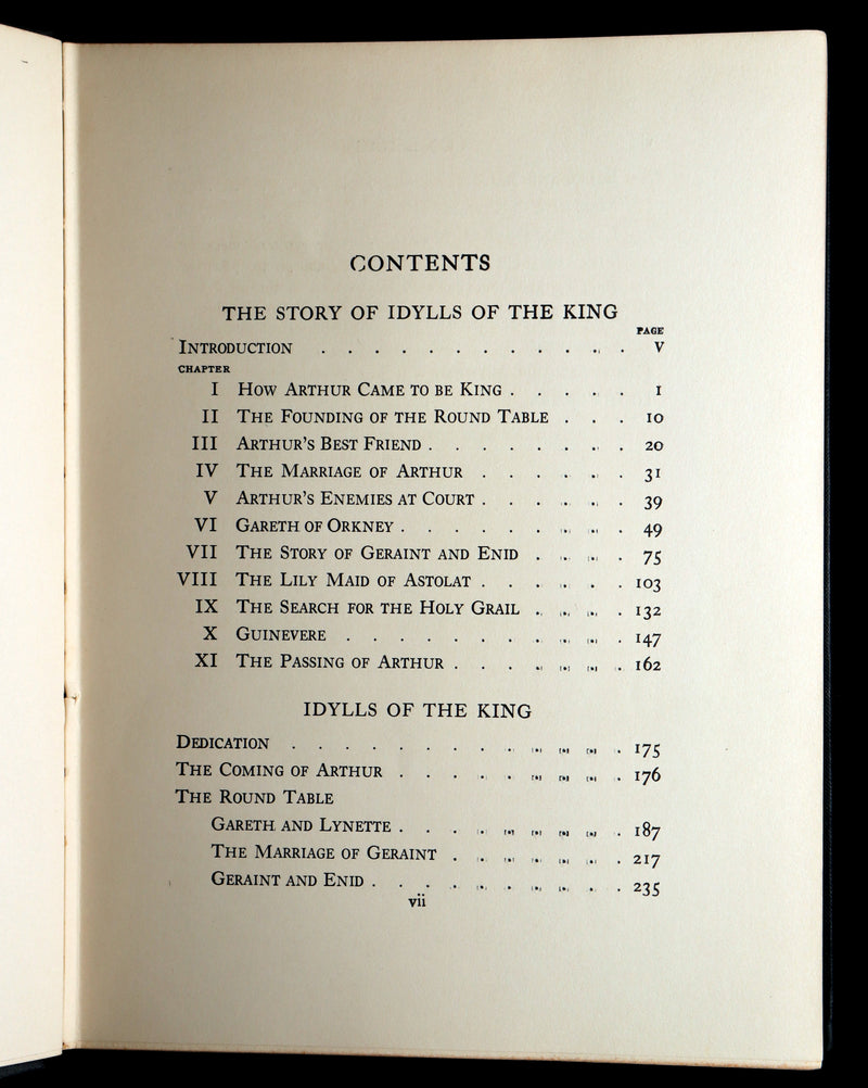 1912 First Edition by Maria L. Kirk - Legend of King Arthur, Idylls of the King