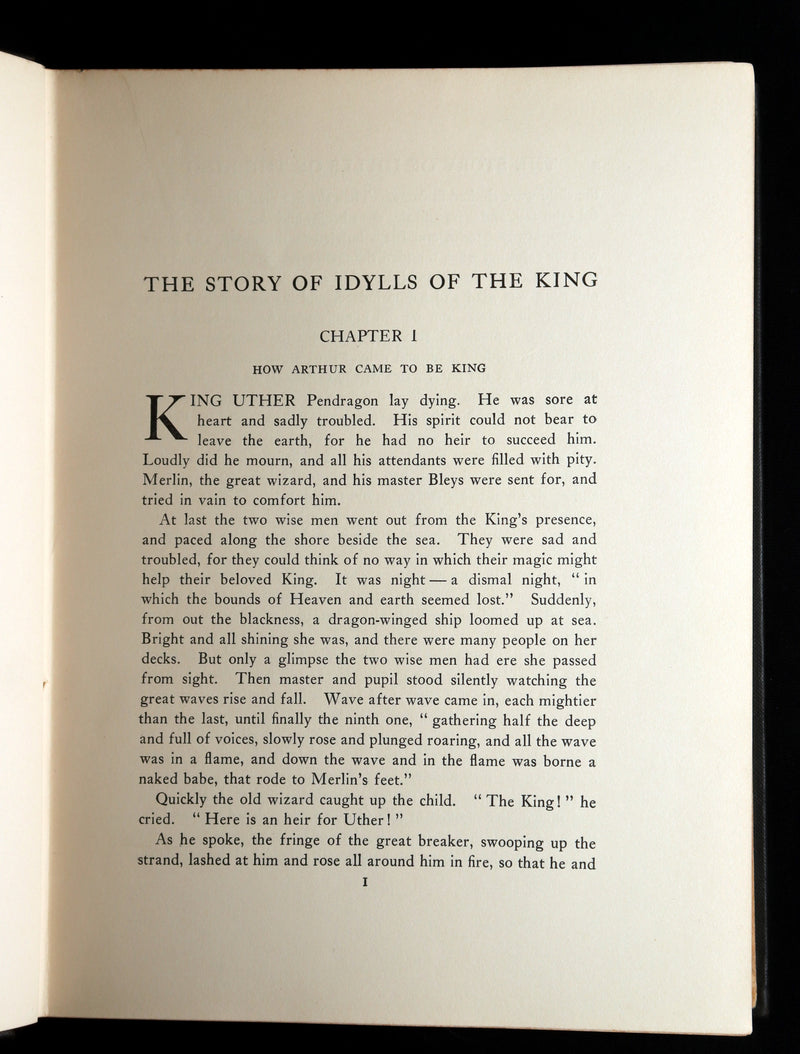 1912 First Edition by Maria L. Kirk - Legend of King Arthur, Idylls of the King