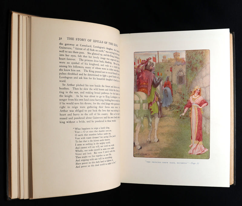 1912 First Edition by Maria L. Kirk - Legend of King Arthur, Idylls of the King