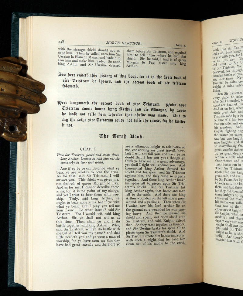 1897 Rare Book - Le Morte Darthur,  King Arthur and of His Noble Knights