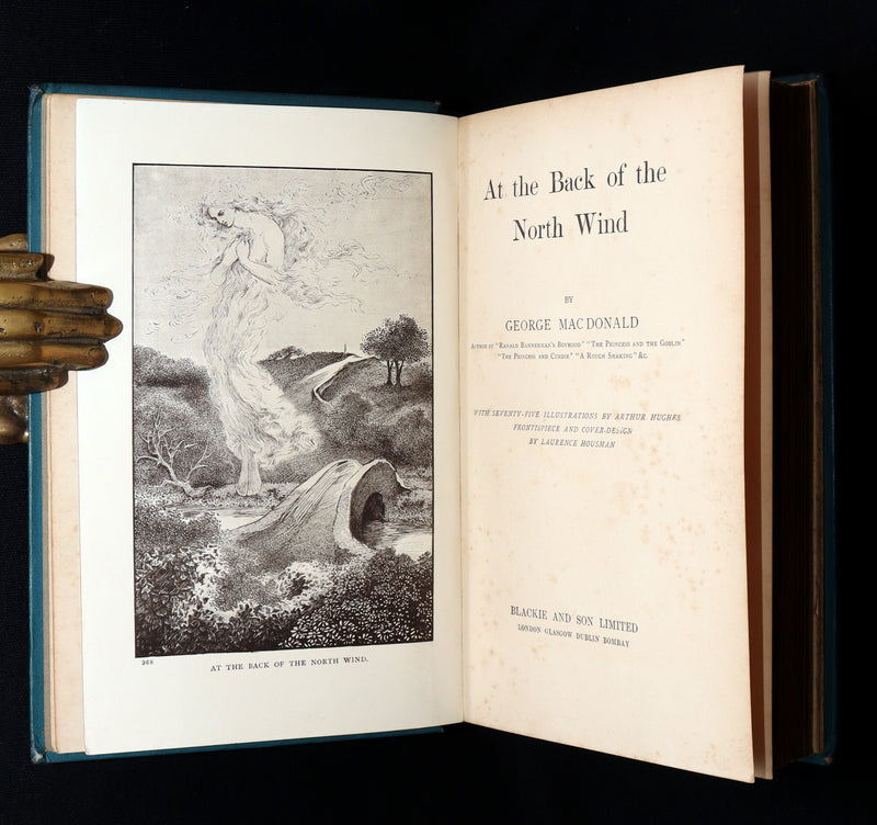 1900 Rare Book - At the Back of the North Wind by George MacDonald illustrated