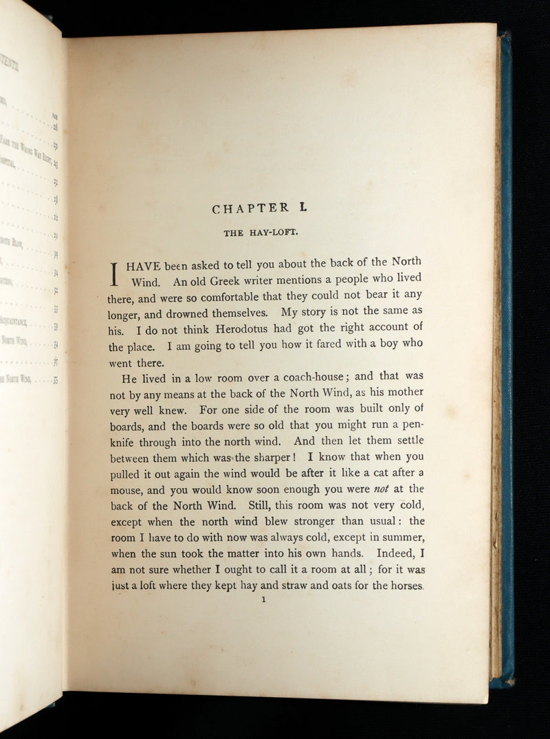 1900 Rare Book - At the Back of the North Wind by George MacDonald illustrated