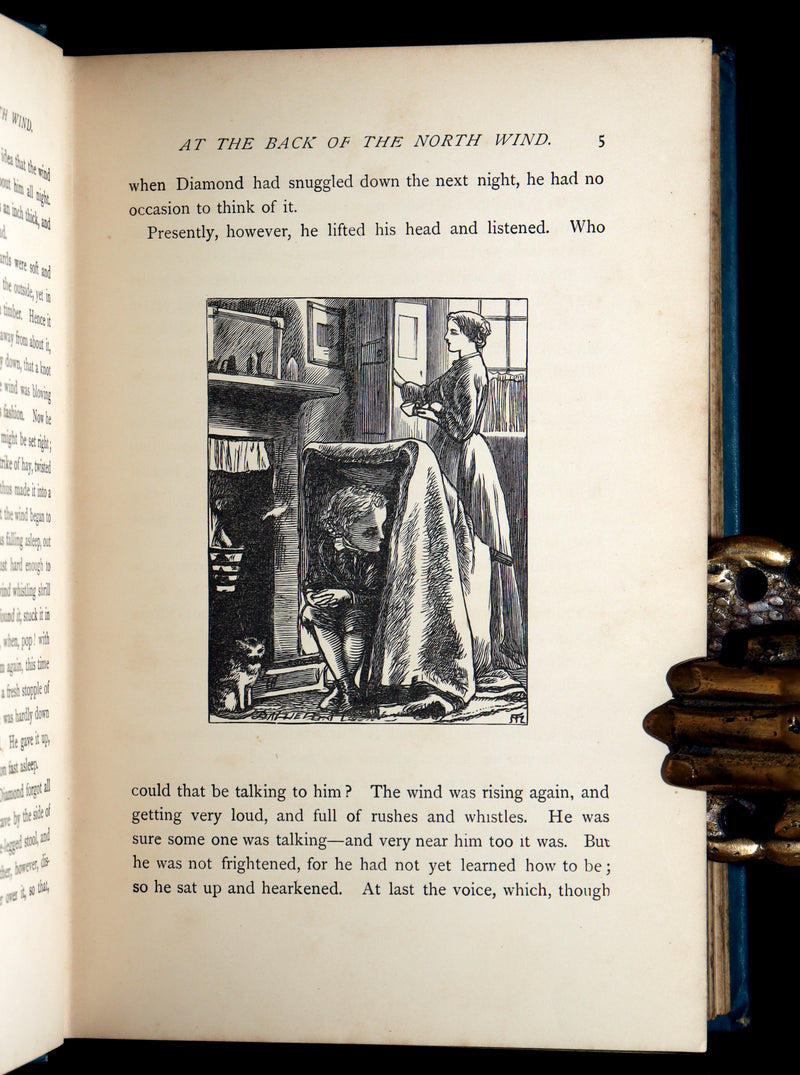 1900 Rare Book - At the Back of the North Wind by George MacDonald illustrated
