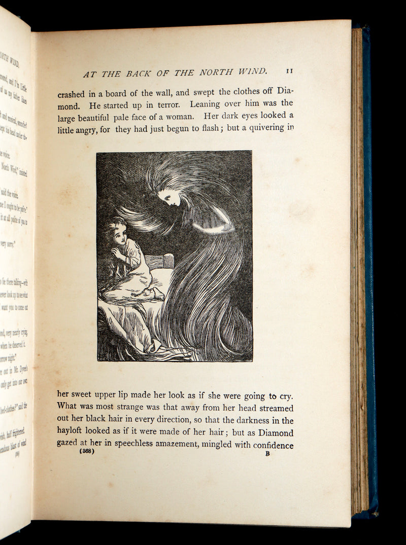 1900 Rare Book - At the Back of the North Wind by George MacDonald illustrated
