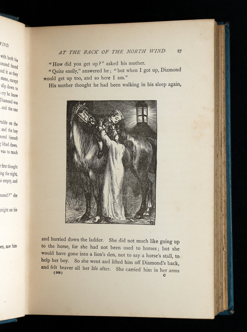 1900 Rare Book - At the Back of the North Wind by George MacDonald illustrated