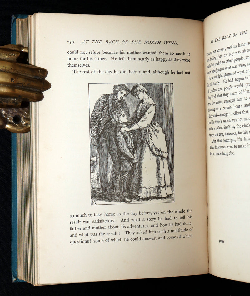 1900 Rare Book - At the Back of the North Wind by George MacDonald illustrated