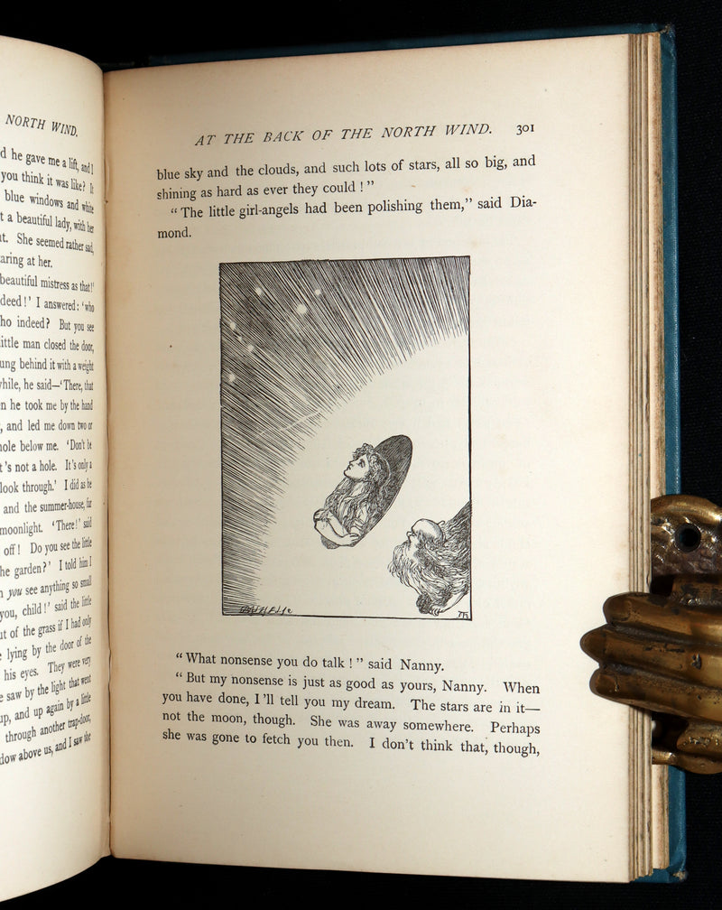 1900 Rare Book - At the Back of the North Wind by George MacDonald illustrated