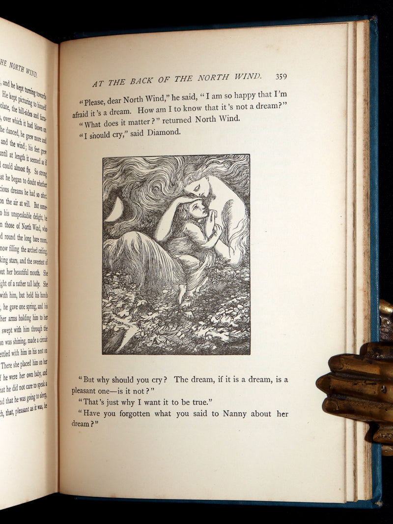 1900 Rare Book - At the Back of the North Wind by George MacDonald illustrated