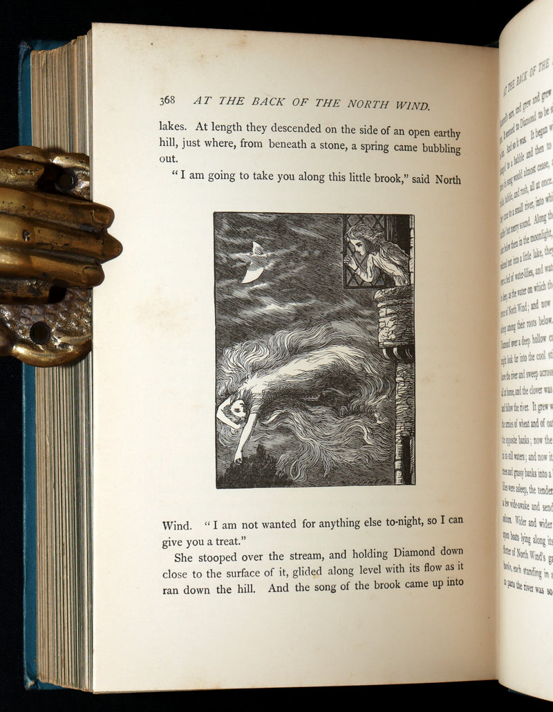 1900 Rare Book - At the Back of the North Wind by George MacDonald illustrated