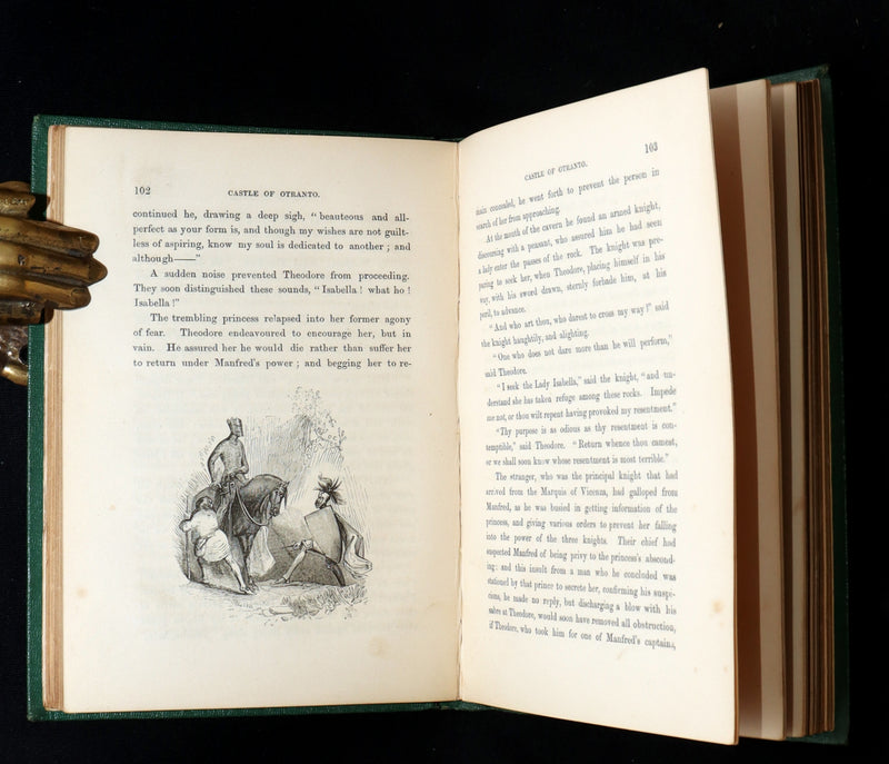 1850 Rare Gothic Book - The Castle of Otranto and The Enchanted Horse by Walpole