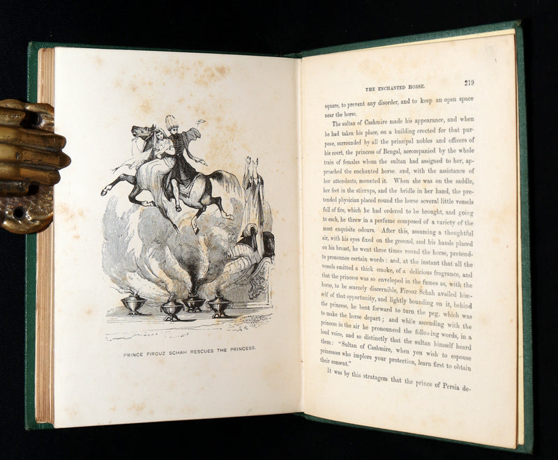 1850 Rare Gothic Book - The Castle of Otranto and The Enchanted Horse by Walpole