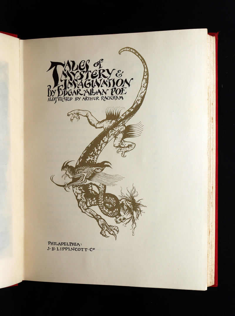 1935 First US Edition - Edgar Allan Poe Tales of Mystery, illustrated by Rackham