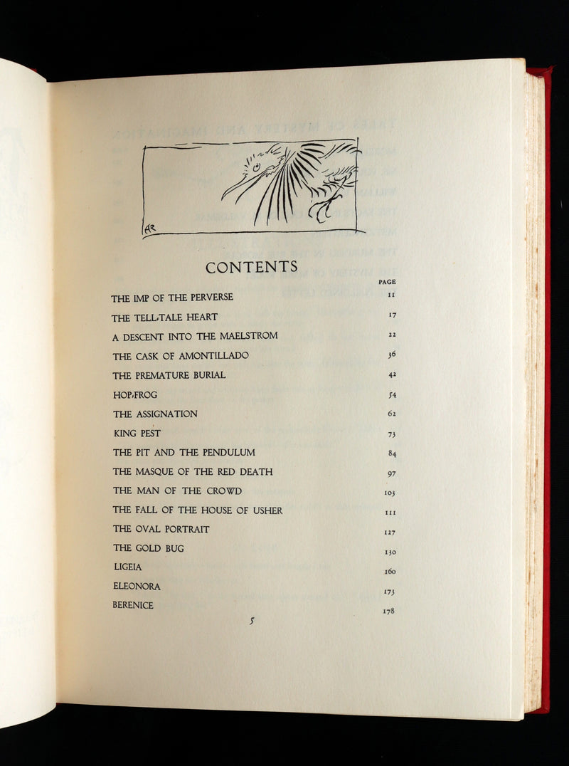 1935 First US Edition - Edgar Allan Poe Tales of Mystery, illustrated by Rackham