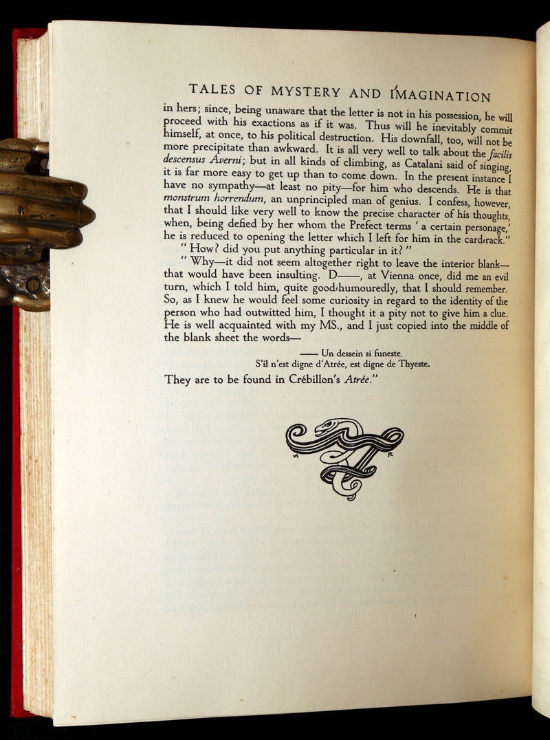 1935 First US Edition - Edgar Allan Poe Tales of Mystery, illustrated by Rackham