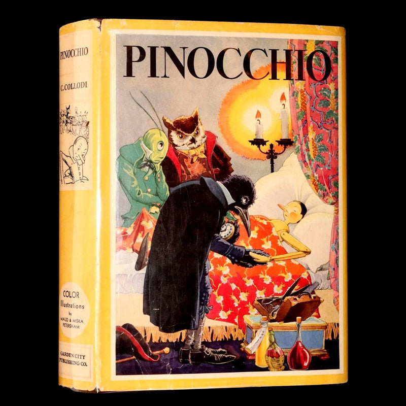 1932 Rare Book - Pinocchio by C. Collodi illustrated by Maud and Miska Petersham