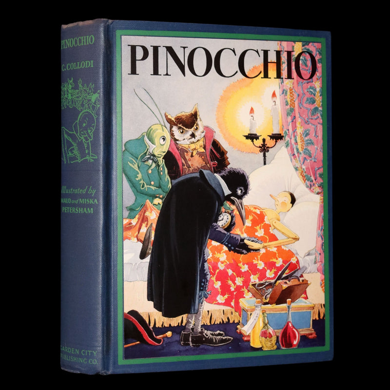 1932 Rare Book - Pinocchio by C. Collodi illustrated by Maud and Miska Petersham
