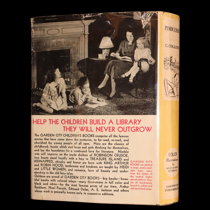 1932 Rare Book - Pinocchio by C. Collodi illustrated by Maud and Miska Petersham