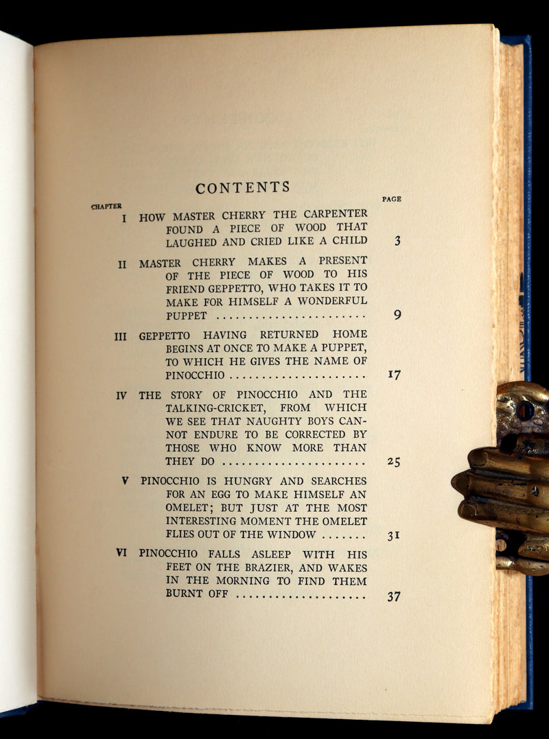 1932 Rare Book - Pinocchio by C. Collodi illustrated by Maud and Miska Petersham