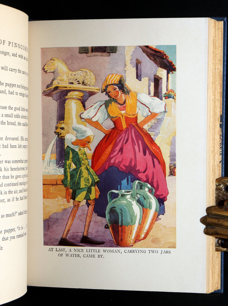 1932 Rare Book - Pinocchio by C. Collodi illustrated by Maud and Miska Petersham
