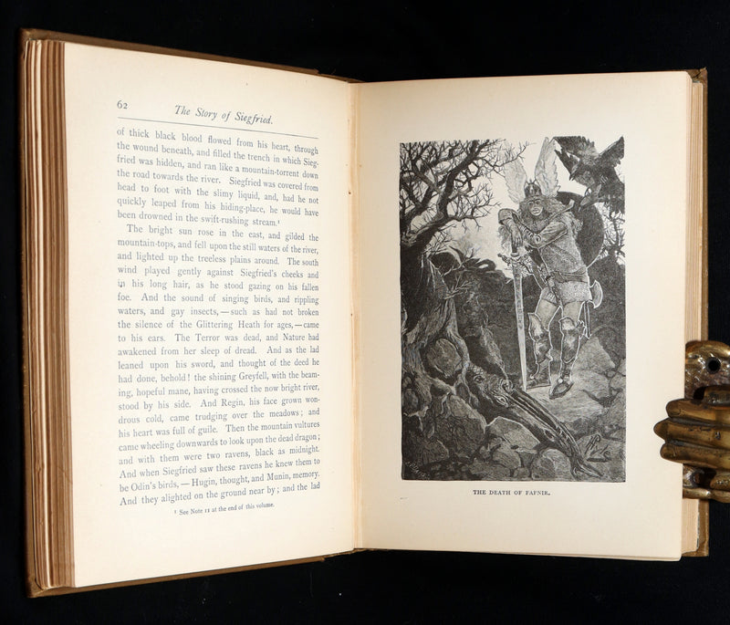 1882 Rare First Edition - The Story of Siegfried illustrated by Howard Pyle
