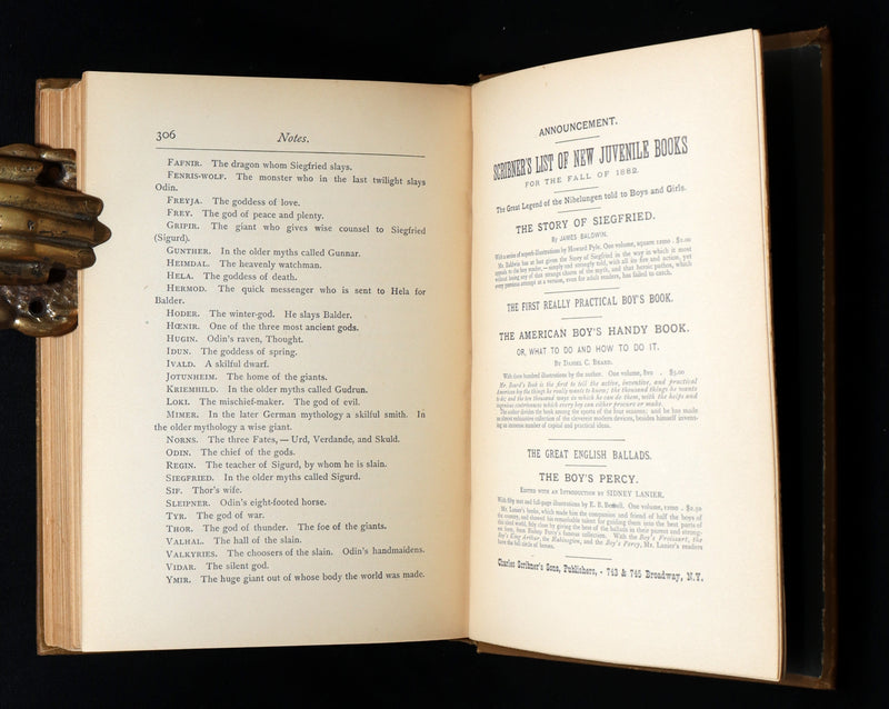1882 Rare First Edition - The Story of Siegfried illustrated by Howard Pyle