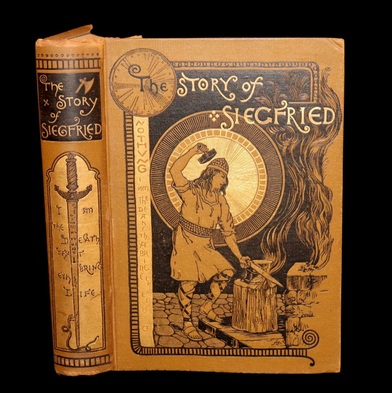 1882 Rare First Edition - The Story of Siegfried illustrated by Howard Pyle