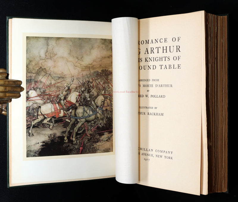 1917 Rare First Edition - Romance of King Arthur, illustrated by Arthur Rackham
