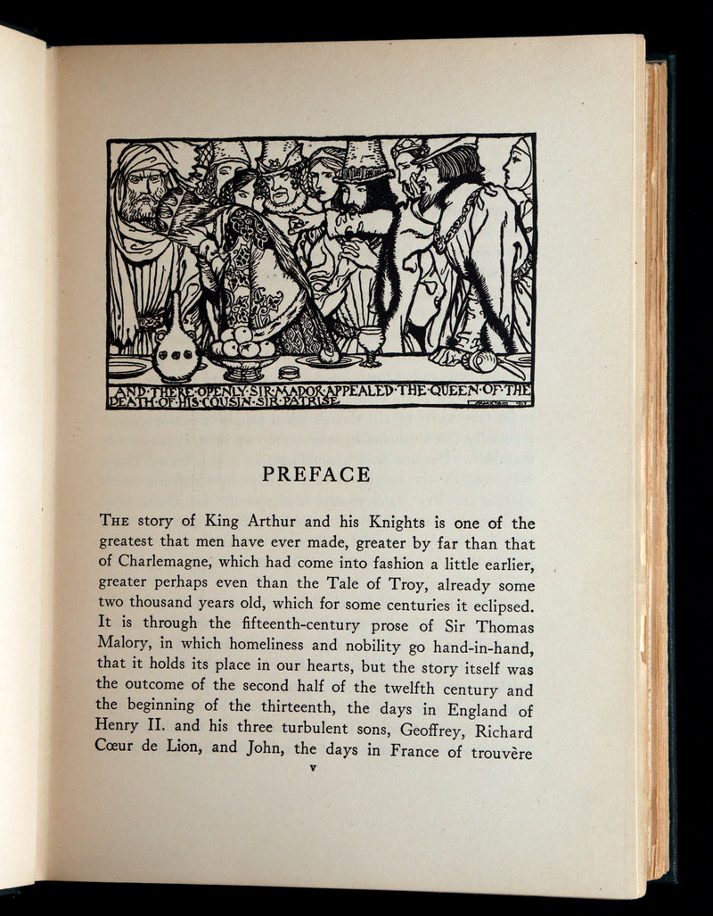 1917 Rare First Edition - Romance of King Arthur, illustrated by Arthur Rackham