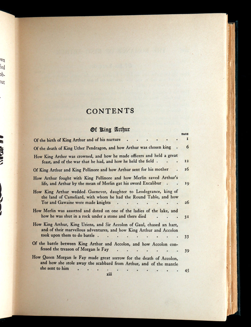 1917 Rare First Edition - Romance of King Arthur, illustrated by Arthur Rackham