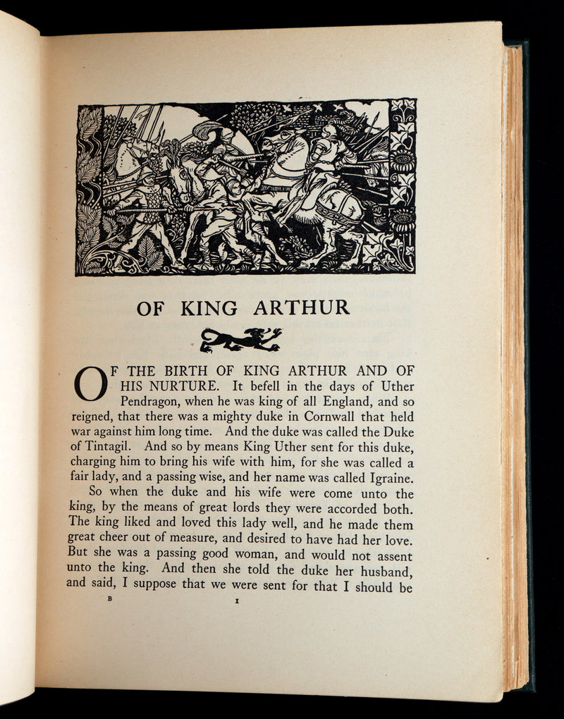 1917 Rare First Edition - Romance of King Arthur, illustrated by Arthur Rackham