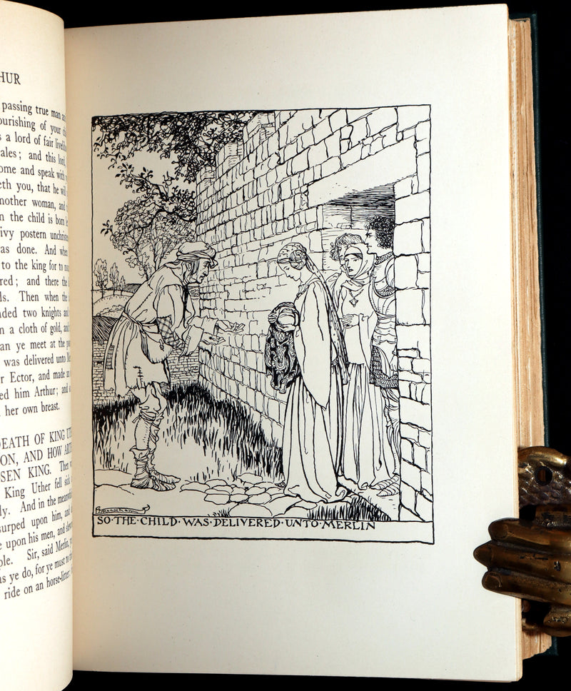 1917 Rare First Edition - Romance of King Arthur, illustrated by Arthur Rackham